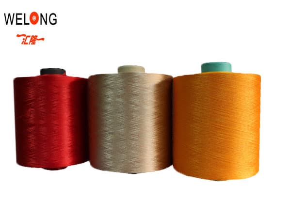 colored polyester textured yarn for weaving